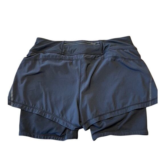 Athleta  2-in-1 Pulse shortie athletic shorts women's size M, black - Picture 4 of 6